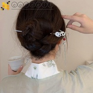 CORDELL Dragon Tassel Hair Stick, Headwear Ponytail Clip Hanfu Tassel Hairpin, Elegant Korean Style Beaded Hair Accessories Chinese Style Hair Clip Hanfu