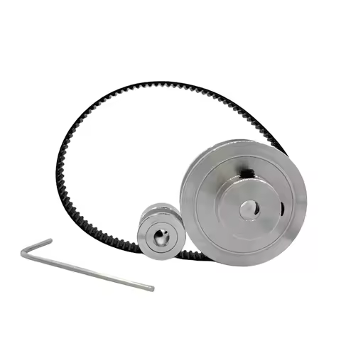 60T 20Teeth Belt Width 10mm 2GT Timing Belt Pulley Set Tensioning Wheel Bore 3~12mm Reduction 3:1GT2