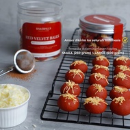 Red Velvet Cheese Butter Cookies by Bakeballs | Halal Cookies, No Eggs, Low Sugar