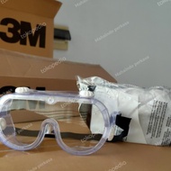 Original Set 3M Kacamata Google Chemical Splash Clear Anti-fog Lens 334 EJA Chemicals High quality
