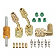 R410A Adapter Integrated Valve Core Remover Metal Construction For R410A Systems