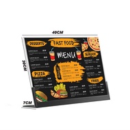Acrylic MENU A3 Acrylic TABLE SIGN/ Acrylic STAND HOLDER A3