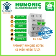 Aptomat thông minh Hunonic Notec 40A 63A 80A - CB Điều khiển từ xa - Đo điện năng - Chính hãng bảo h