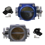 90mm Reverse Throttle Body +TPS Fit For Toyota Supra 1JZGTE JZA70 2JZGTE JZA80