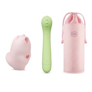 SISTALK小怪獸魔吻-粉+怪獸棒-哥斯拉大師+59S消毒收納袋(粉)