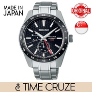 [Time Cruze] Seiko Presage Sharp Edge GMT SPB221J1 Japan Automatic Stainless Steel Black Dial Men Watch SPB221J SPB221