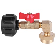 QCC1 Propane Refill Elbow Adapter,90 Degrees Propane Refill Pressure Adapter with ON-Off Valve for 1LB Tank Cylinder