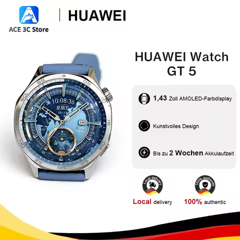 Original HUAWEI Watch GT 5 46mm Smartwatch 1.43 inches AMOLED color screen Up to 2-Week Battery Life