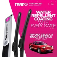 Trapo Hydrophobic Car Wiper Blade Toyota Celica 3 Door Liftback (1989-1993) 1 Set