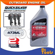 Quicksilver 473ml Outboard Marine Lubricants 2-Stroke 2T TCW-3 Engine Oil / Minyak 2T (Made In USA)