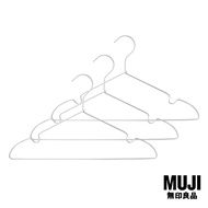 มูจิ เซ็ตไม้แขวนเสื้ออะลูมิเนียมพร้อมร่องแขวน 3 ชิ้น - MUJI Aluminium Laundry Hanger 3 set 42 cm