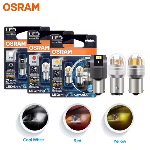 OSRAM LED P21W PY21W P21/5W Signal Light LEDriving SL Advance S25 1156 1157 LED Car Fog Bulbs Brake 