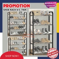 BIGSALES 4 Tier or 5 Tier EXTRA BIG Steel Multi Layer Shoe Rack Storage / Rak Kasut