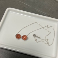 天然俄羅斯士多啤梨晶 純銀頸鏈