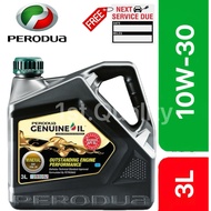 PERODUA SAE 10W30 API SL Mineral Engine Oil (3L)-5000KM Myvi Axia Viva Kelisa Kancil