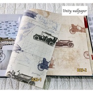 Dream LAND CLASSIC ANTIQUE CAR MOTIF WALLPAPER