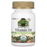 NaturesPlus, Source of Life, Garden, Organic Vitamin D3, 60 Vegan Capsules, Vitamin D-3, 100% Vegeta