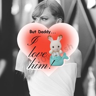 SYLVANIAN FAMILIES But Daddy I Love Him Taylor Swift Sylvanian Family Sticker (The Tortured Poets Department)