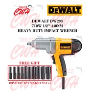 DEWALT DW292 710W 1/2" 440NM HEAVY DUTY HOG RING IMPACT WRENCH NUT SHAFT DRIVER OPENER BUKA NAT TAYA