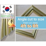 sudah siap potong gold wainscoting/Emas korea wainscoting/point 30mm/pre angle cut/gremag/PVC wainscoting