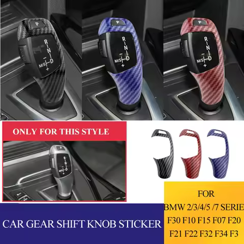 Gear Shift Knob Cover Gear Sticker Protective Cap For BMW 2 3 4 5 6 Series X3 X4 X5 X6 F30 F22 F34 F