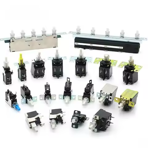 5Pcs KDC-A04 2/4 Pins Power Switch Self-locking Switch SW-3-2 Push Button Switch of Range Hood 250V 