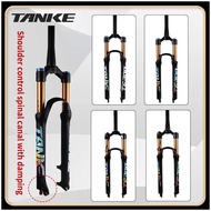 TANKE Magnesium Alloy MTB Bicycle Fork Suspension Air 27.5/ 29Er Inch Mountain Bike 32 Rl100Mm