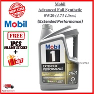 100% ORIGINAL Mobil 1 Extended Performance  0w20 Fully Synthetic Engine Oil 4.73L Protects For 20000 Miles
