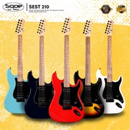 SQOE SEST210 Super Stratocaster Body HH Electric Guitar Rosewood Fretboard ( SEST / SEST-210 / ST )