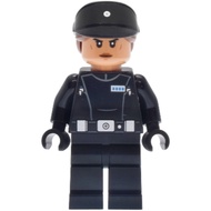 Original Lego Star Wars - Imperial Navy Officer (Black Cap with Reddish Brown Hair) 75419 Minifigure