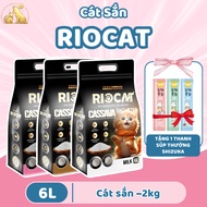 [Combo of 2 Bags] RIOCAT CASSAVA CASSAVA Sand 6L Ultimate Deodorizer - No Dust - No Bottom