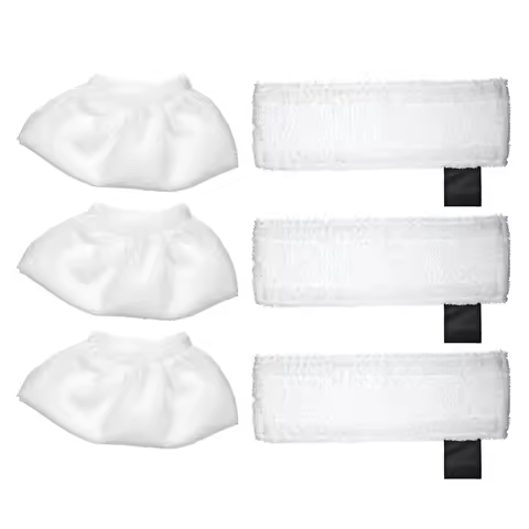 6 Pack Cloth Set Mopping Pads Replacement for Karcher SC2/ SC3/ SC4/ SC5 Mopping Cloth Accessories