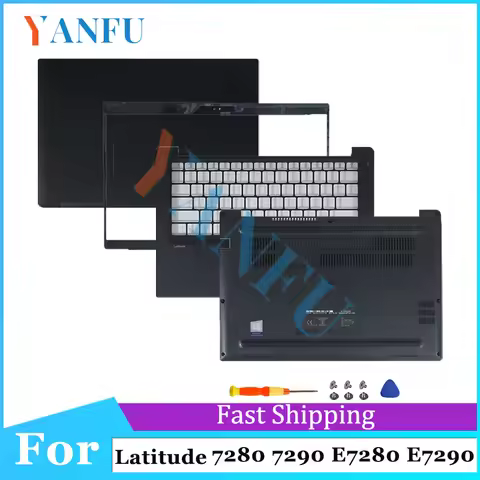 New Cover For Latitude 7280 7290 E7280 E7290 Laptop Screen Back/Bezel/Palmrest/Bottom Case/Keyboard/