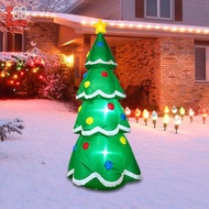 Lovoski 7 ft Inflatable Christmas Tree Luminous Toy Weatherproof with Light Outdoor Decoration Chris