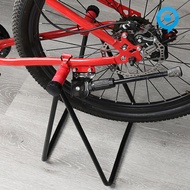 [LAG] Bike Stand High Durability 360 Degree Rotating Aluminum Alloy Mountain Road Bike Triangle Vertical Foldable Stand Bike Supplies