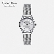 CK凯文克莱（Calvin Klein）Minimal 简约系列手表 米兰编织钢带石英腕表情侣表女表 K3M23126