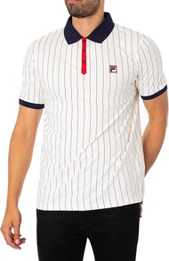 Fila Vintage Classic BB1 Polo Shirt Stripe Bjorn Borg Tennis