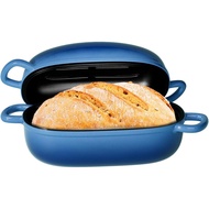 Dutch Oven for Bread Baking - 2.5QT Bread Pans for Homemade Bread Cast Iron Bread Pan Dutch Oven Loa