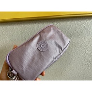 Kipling2023 New Style Nylon Canvas Clutch Female ins Hot-Selling Long Wallet Coin Purse Hand-Carrying mini Shoulder Cross-Body Small Bag K13226 Metal P