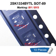 10pcs 2SK1334BYTL-E SOT-89 2SK1334BYTL 2SK1334 SOT89 Marking BY BY5 SMD N-channel MOSFET new origina