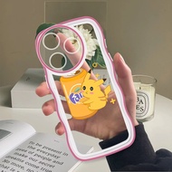 (Wave Case) For Tecno Spark 10 6 Go 2020 2021 Casing Cartoon Coke Cover Shockproof Silicone Phone So