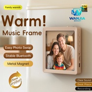 Photo Frame + Wireless Bluetooth Speaker Attachable Speaker Supports TF Card Voice Recording Message