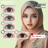 【0~-6.00】DUOXIU Daily Contact Lens with Power 2pcs Soft hydrating airsoft contact lens with applicat