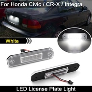 2pcs  White LED License Plate Light Number Plate Lamp For Honda Civic EJ EG EK EK3 CR-X Integra Rear
