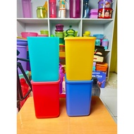 TALL SQUARE ROUND 2.2l TUPPERWARE RETAIL JAR/ TALL SUMMER FRESH/