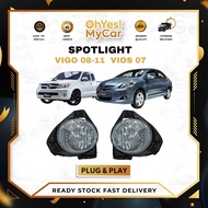 TOYOTA VIOS & HILUX VIGO CAR SPOTLAMP ACCESSORIES VIOS DUGONG ACCESSORIES SPOTLIGHT KERETA