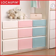 Locaupin Multipurpose Wardrobe Clothes Stackable Plastic Storage Box Drawer Storage Box Underwear Bo