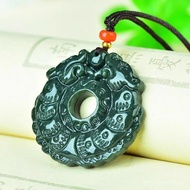 Pendant Arowana Sapphire Jade Jade Ladies Men Pendant Fish Hualong Xinjiang New Style Hetian Jade Ja