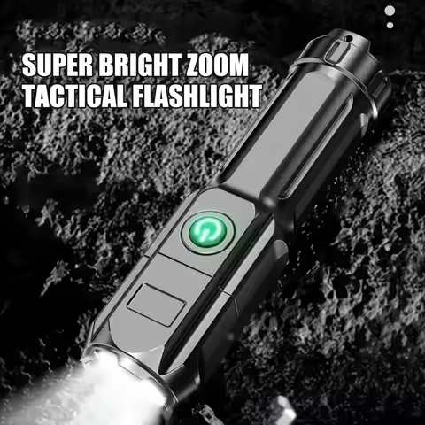 High Power Camping Flashlight Led Fishing Searchlight Usb Rechargeable Flashlight Outdoor Waterproof
