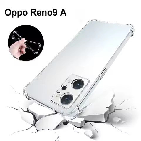 Oppo Reno9 A Japan CPH2523 Case Air Cushion Shockproof Airbag Clear Silicone TPU Back Cover Soft Cas